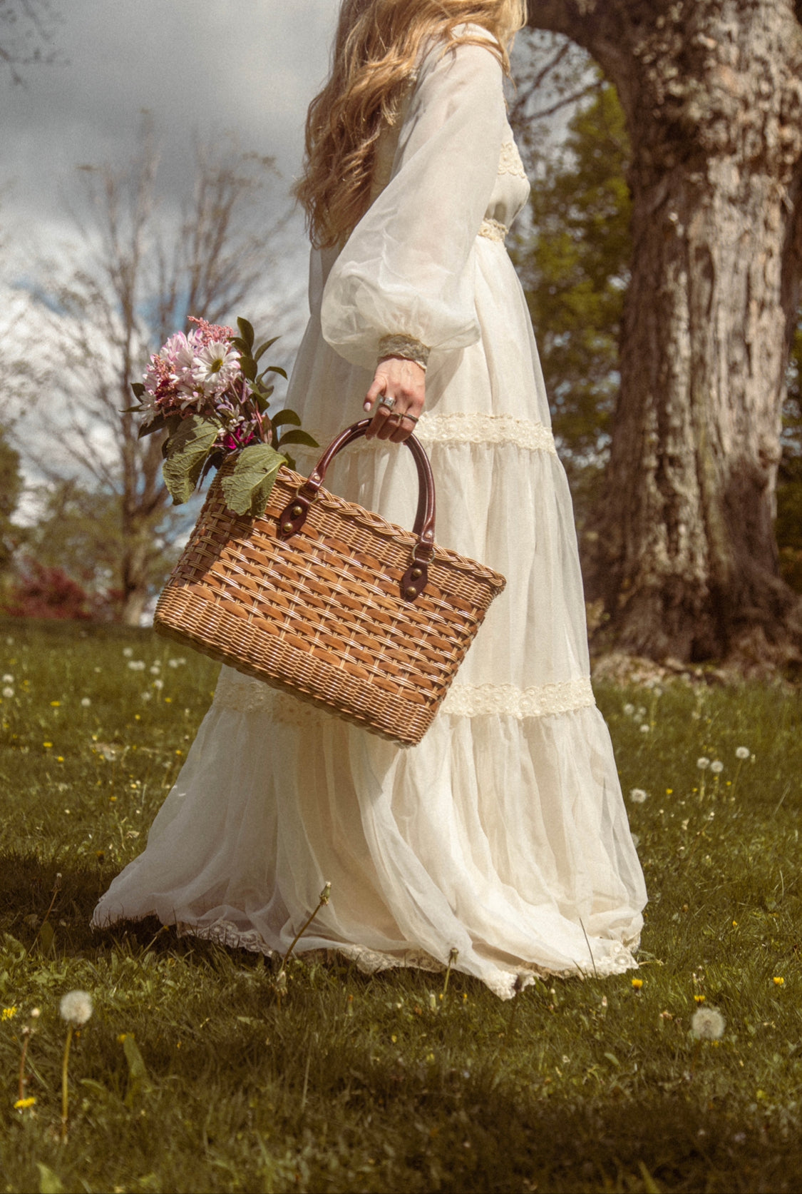 Wicker Picnic Basket, 1960's