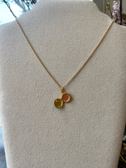 Emerald Floral Locket Necklace