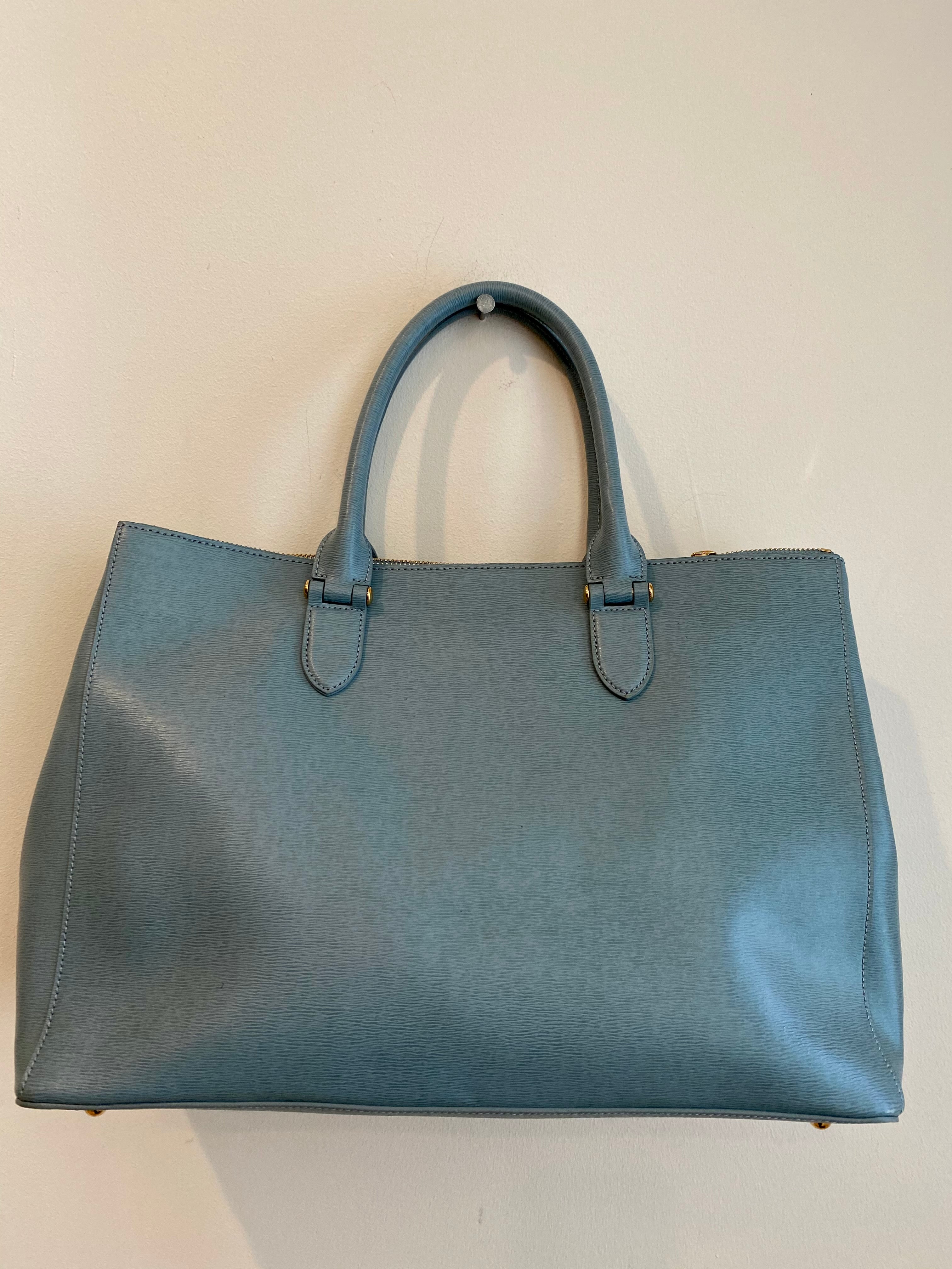 Large Sky Blue Tote