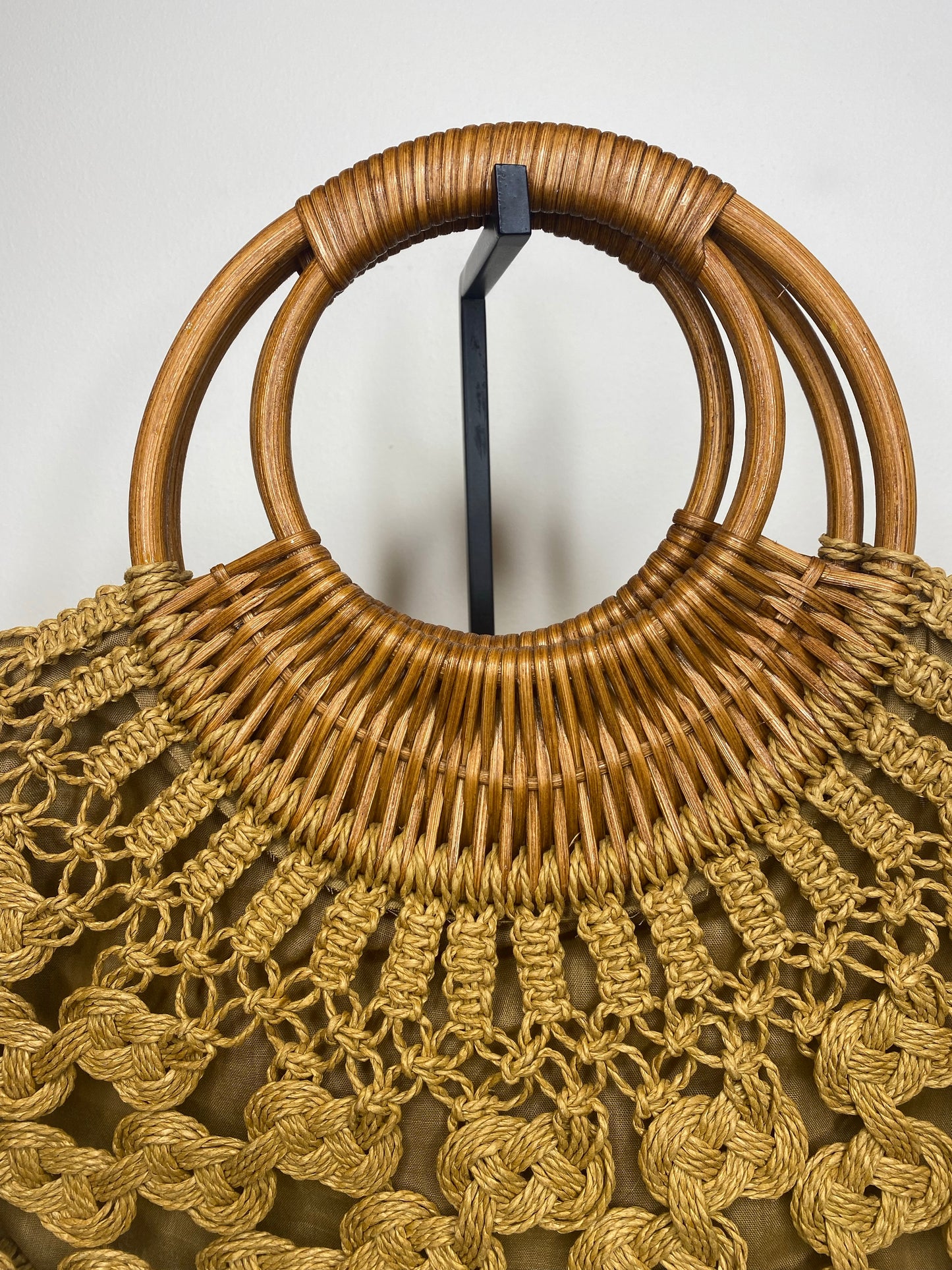 Brown Crochet Bag, 1960's