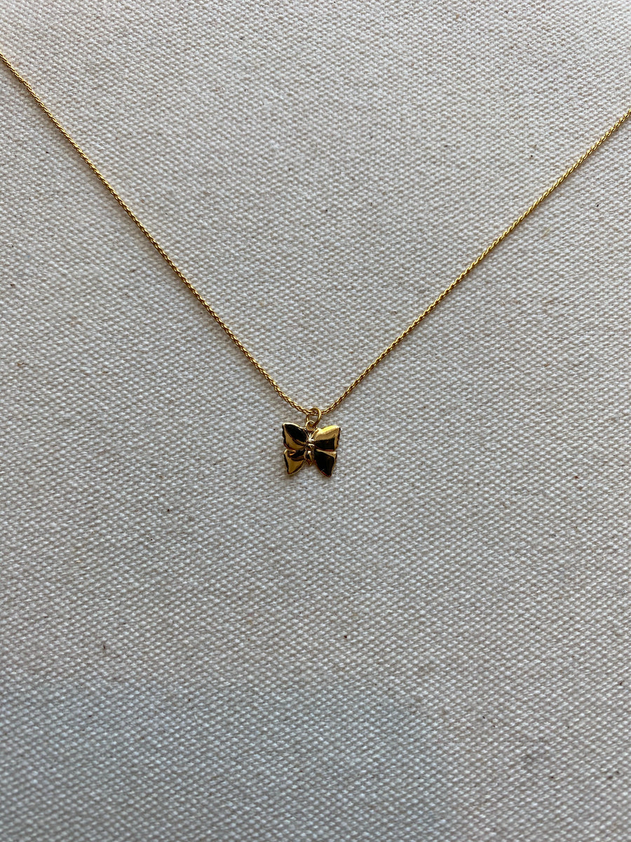 Tiny Butterfly Necklace