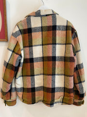 Plaid Fuzzy Jacket, 1970's