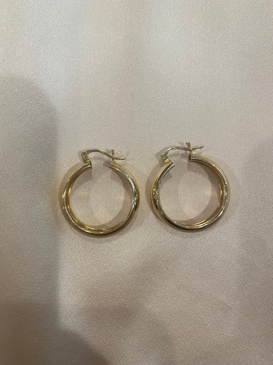 14k Gold Hoops