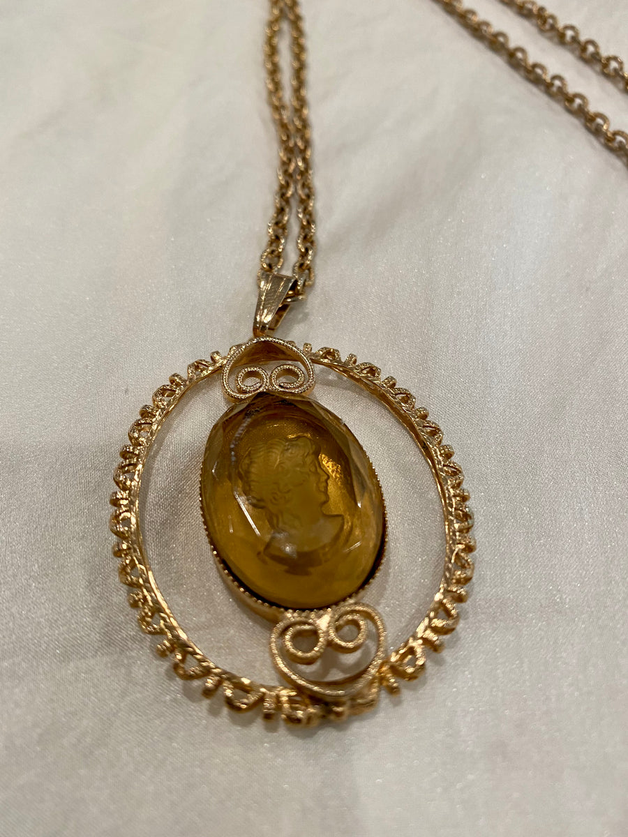 Jewel Cameo Necklace