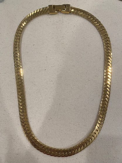 Gold Tone Curb Chain, 1980's