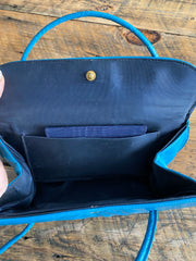 Little blue leather handbag, 1960's