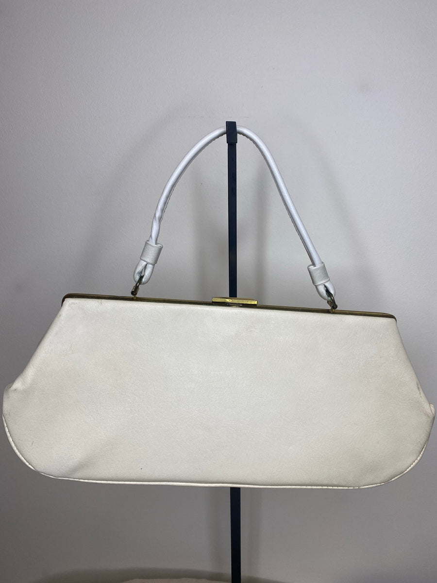 White Baguette Bag, 1950's