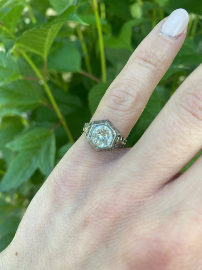 Edwardian Silver Pinky Ring