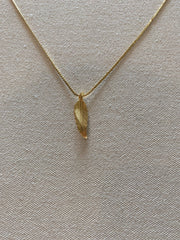 Gold Feather Necklace