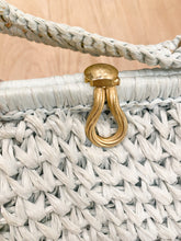 Load image into Gallery viewer, "It's in the Bag" Blue Woven Handbag