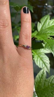 Gold Ring with Ruby Gemstone, 1950's