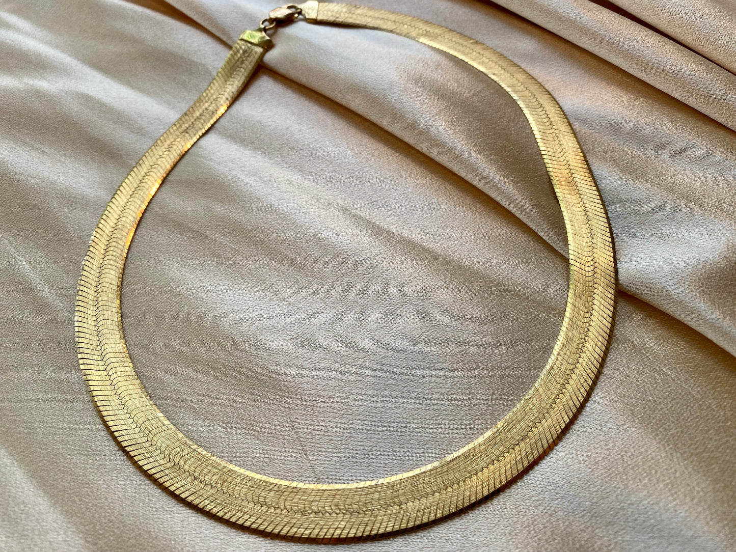 Large Herringbone Necklace, 1970's