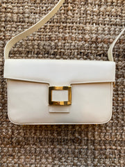 Cream Belt Buckle Handbag