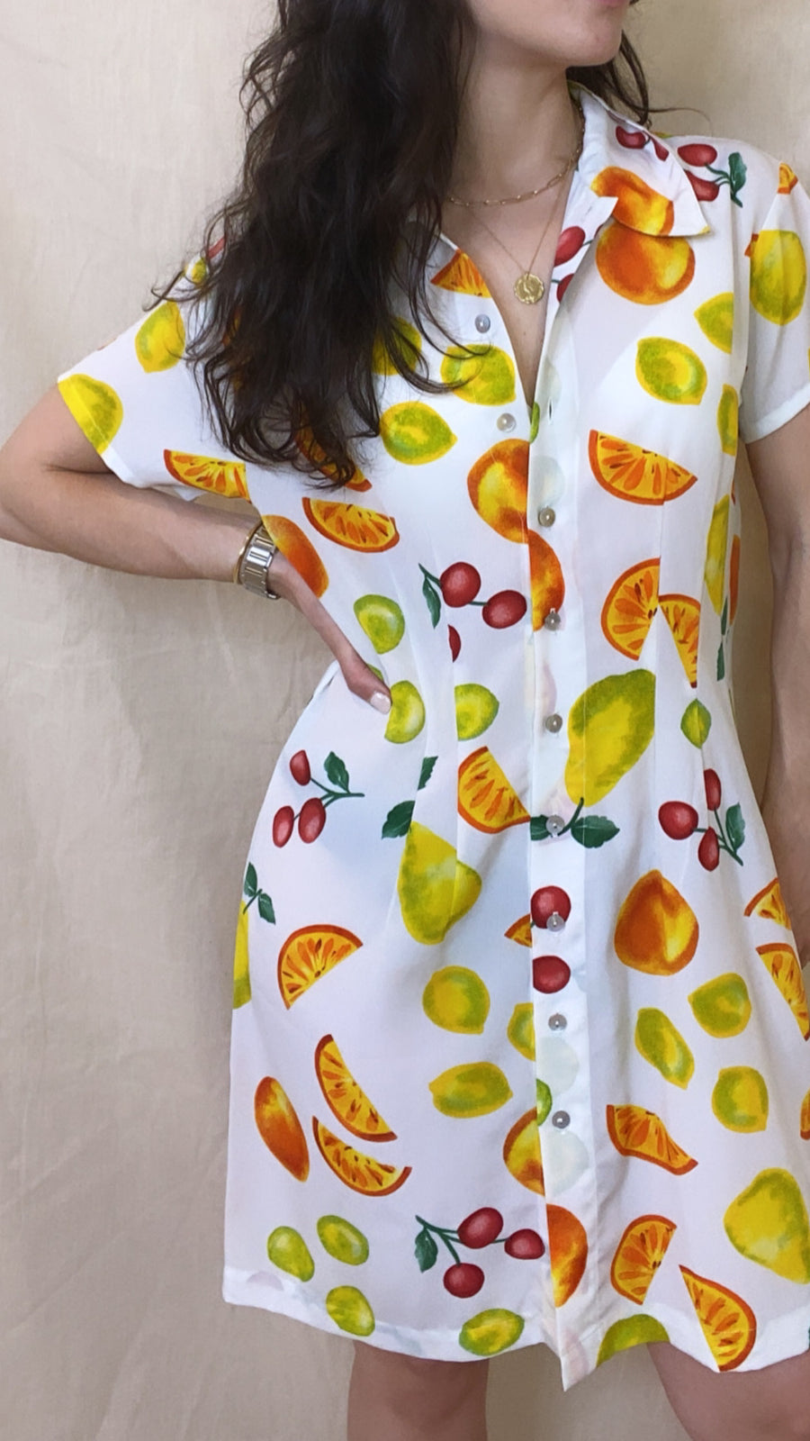 Fruit Cup Dress, 1990's