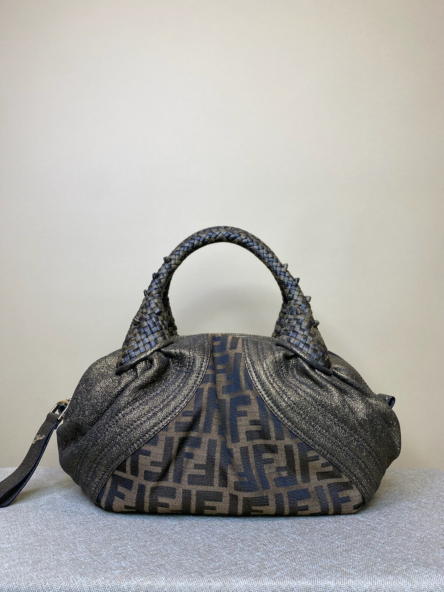 Fendi, Bauletto Spy Zucca Bronze handbag, 20