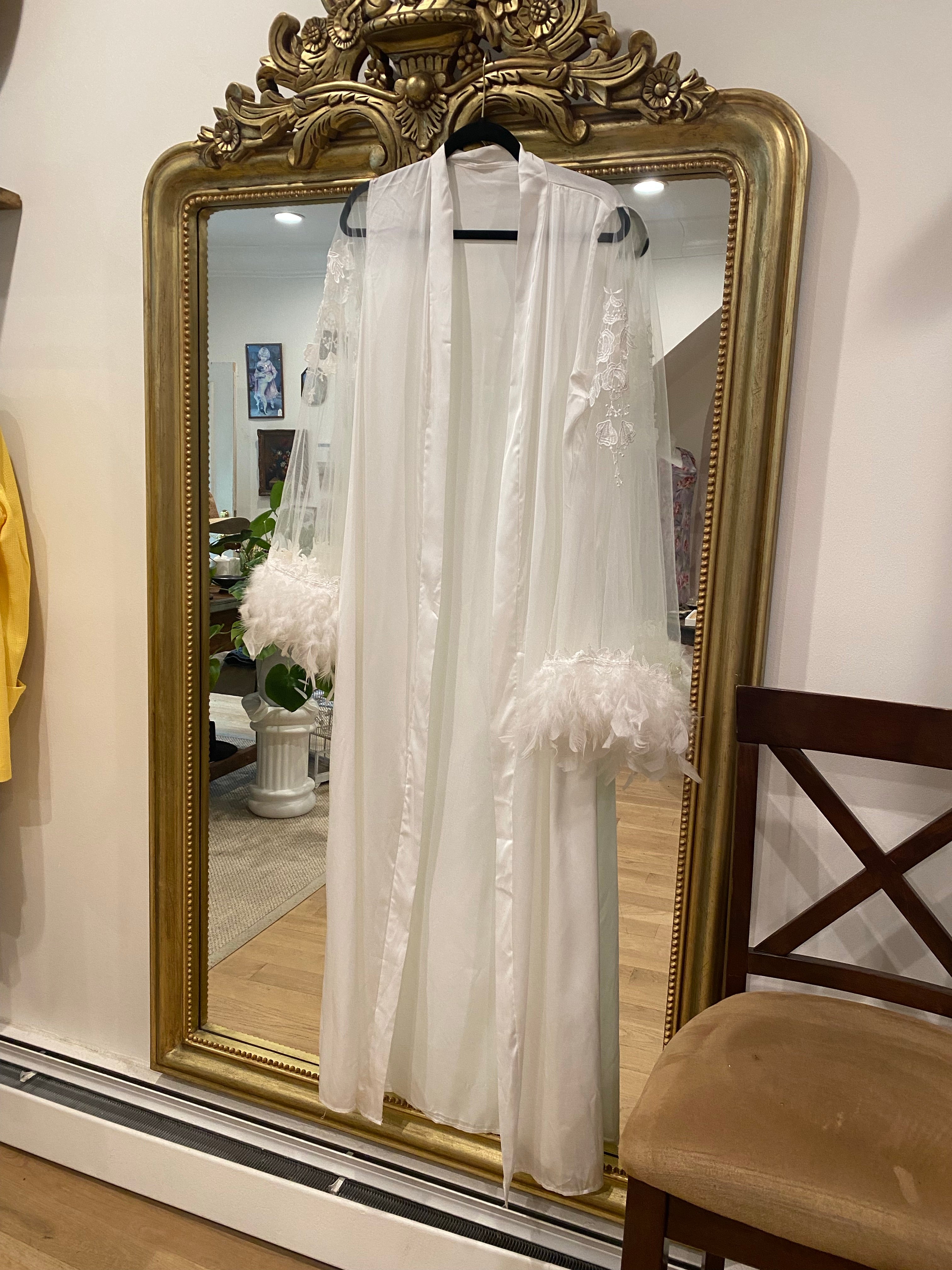 Feather robe, 2000’s – DamnAgedVintage