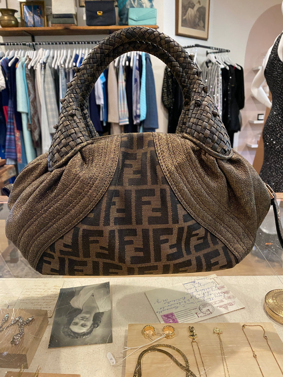 Fendi Bauletto Spy Zucca Bronze handbag 20