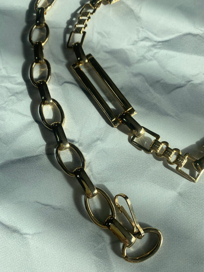 Gold Chain Open Links Belt, 1970's