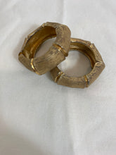 Load image into Gallery viewer, Small Bamboo Clip On Earrings, 1970’s