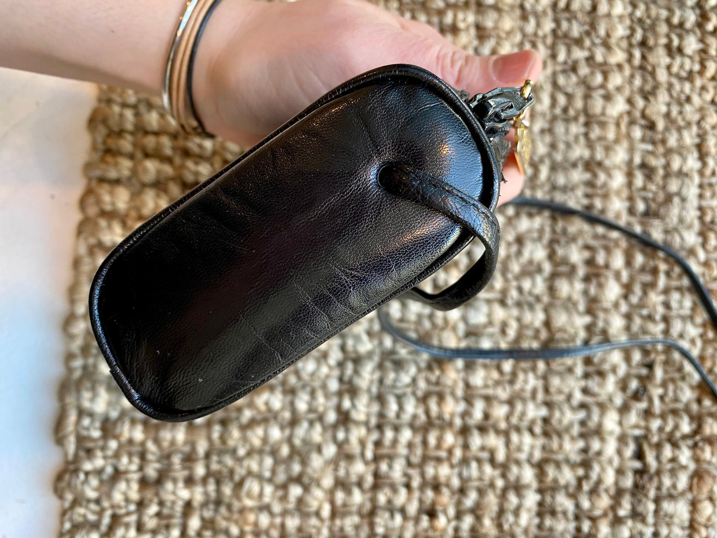 Mini leather Croc Handbag