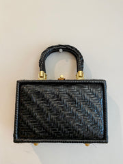 Black Wicker Bag