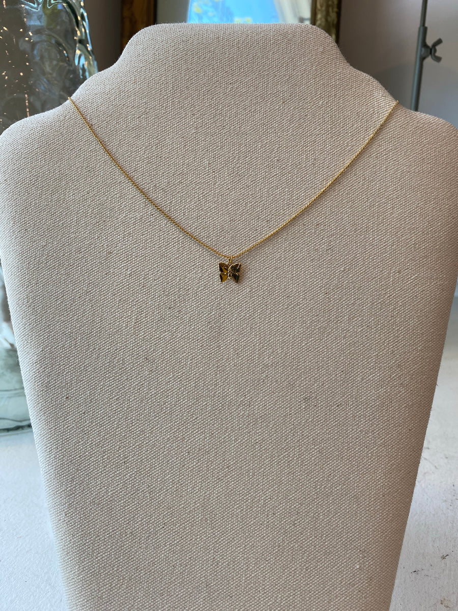 Tiny Butterfly Necklace