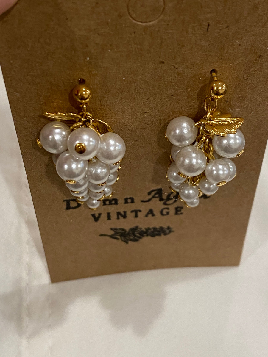 1970's Grape Earrings