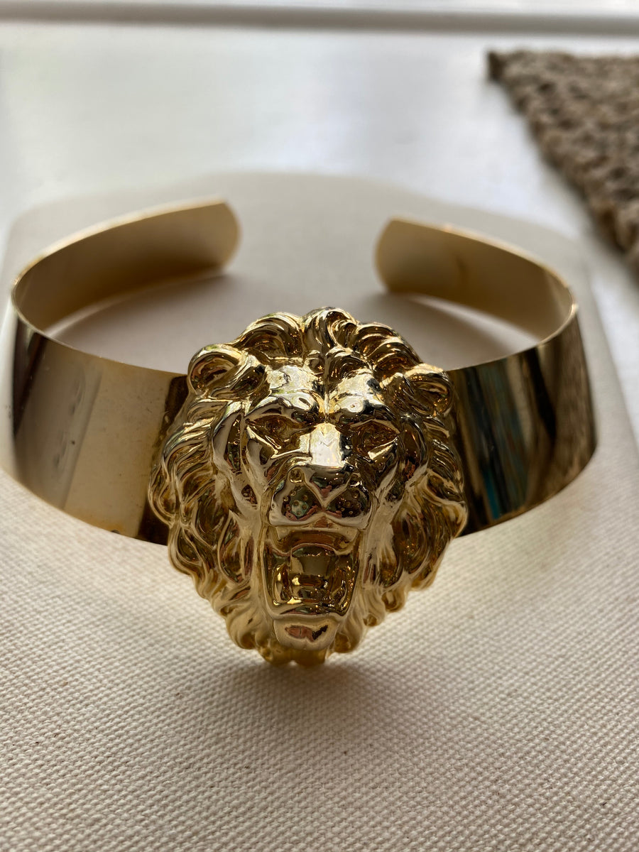 Gold Lion Choker, 1970's