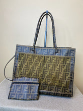 Load image into Gallery viewer, Fendi, Brown Zucca Mesh Tote, 24