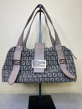 Load image into Gallery viewer, Fendi, Brown Zucca Leather with Logo Satchel, 2