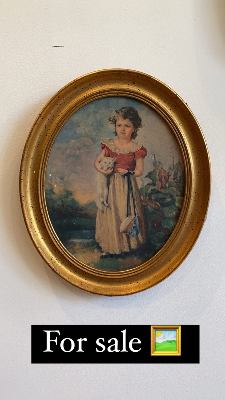 Antique Painting with Gold Frame