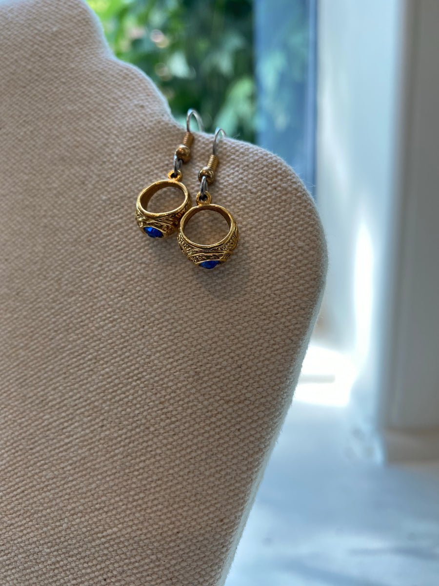 Class Ring Earrings