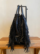 Load image into Gallery viewer, Prada Nappa Fringe Tote Nero Black