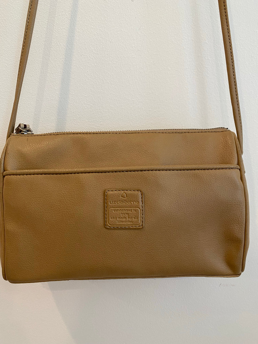 Biege Liz Claiborne Crossbody, 1980's