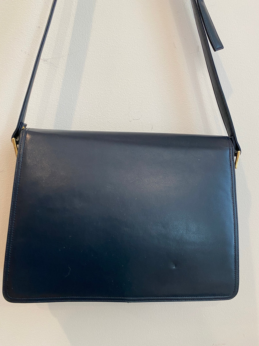 Navy Blue Messenger Shoulder Bag