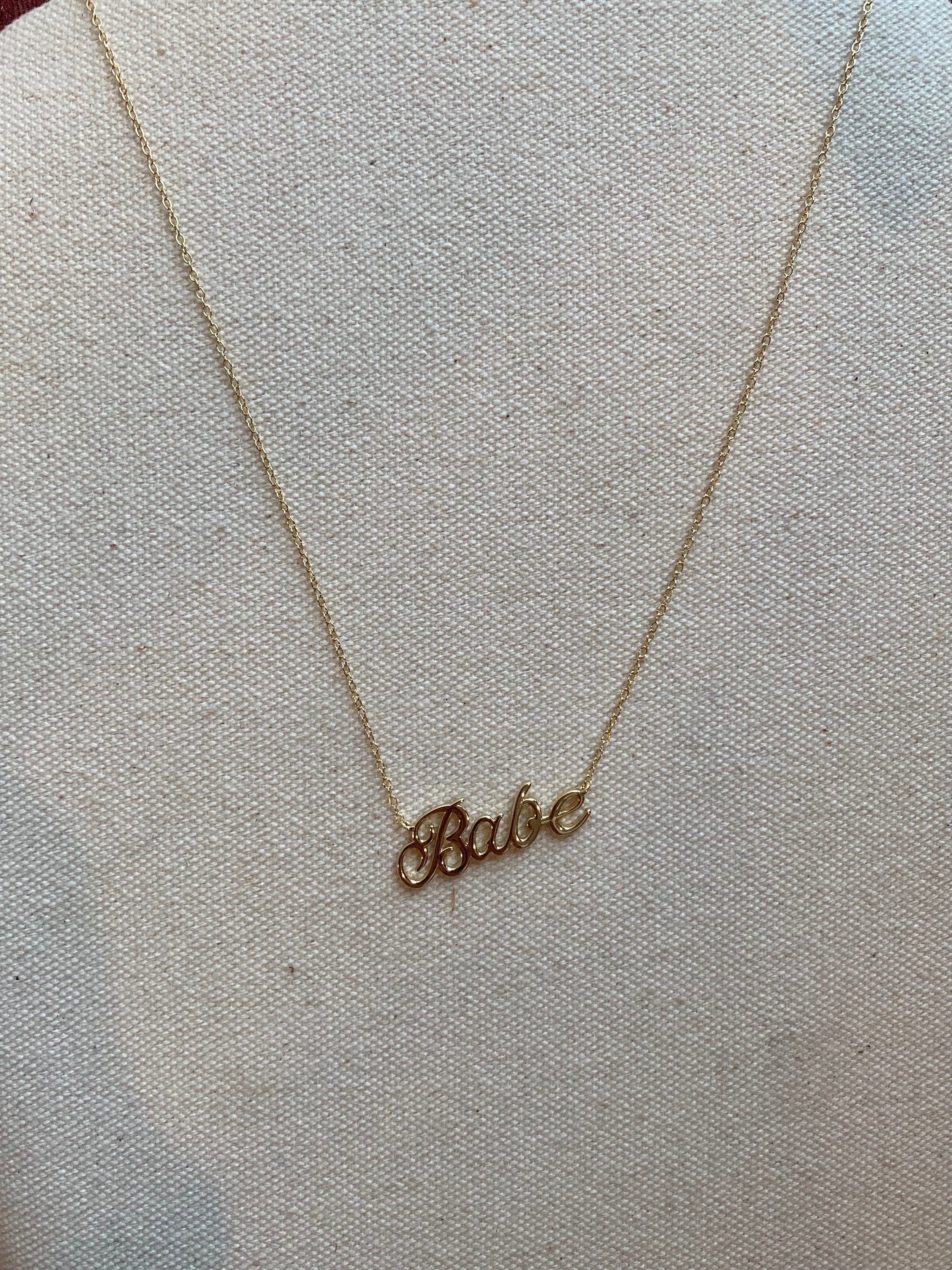 Gold Babe Necklace