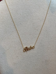 Gold Babe Necklace