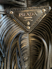 Prada Nappa Fringe Tote Nero Black