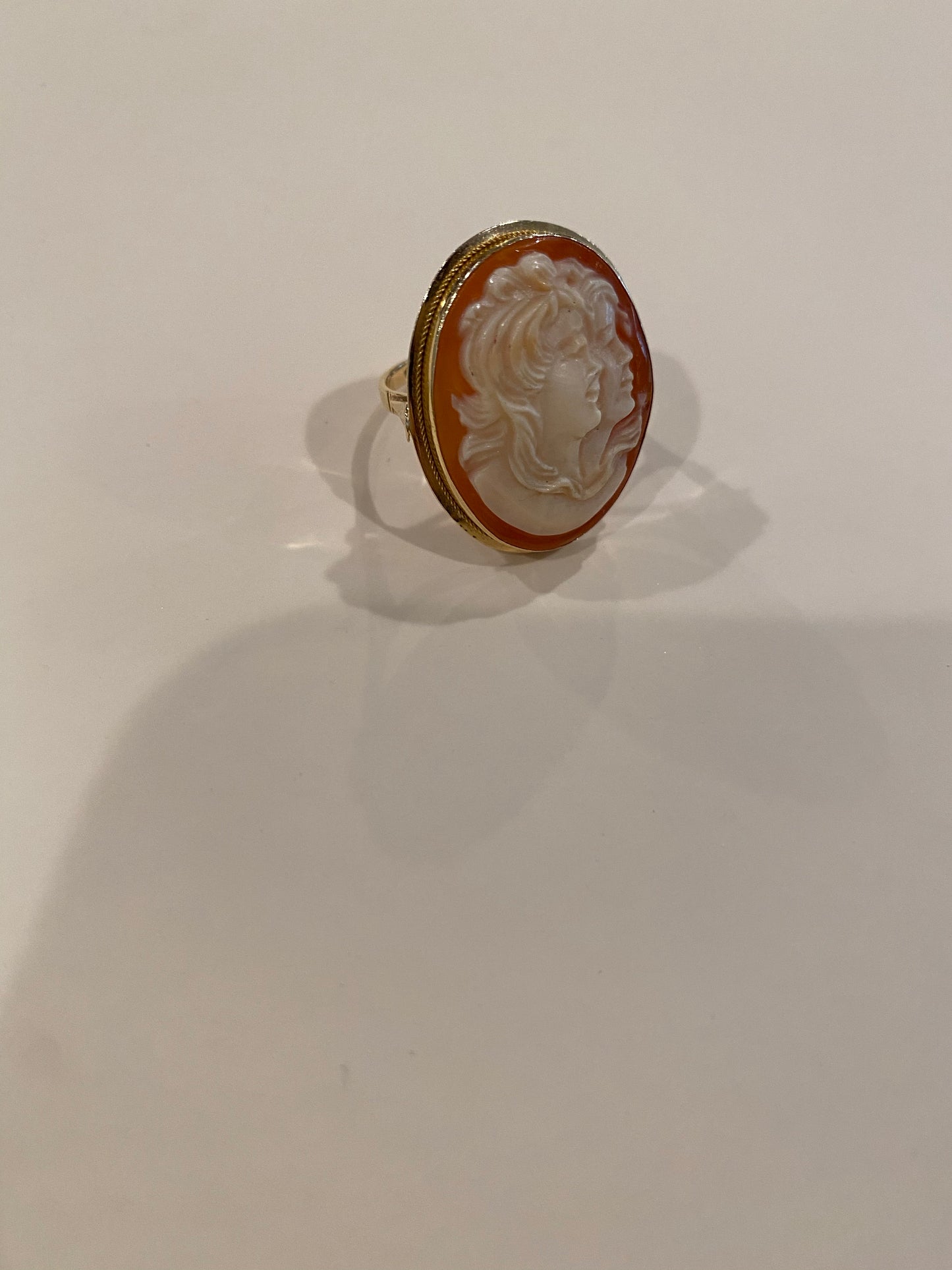 Double Cameo Ring, Antique