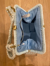 Load image into Gallery viewer, "It's in the Bag" Blue Woven Handbag