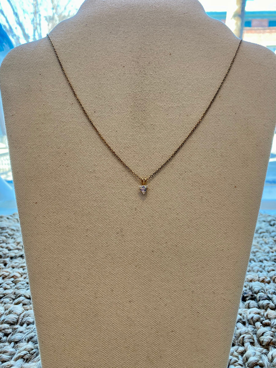 Triangle Diamond Necklace