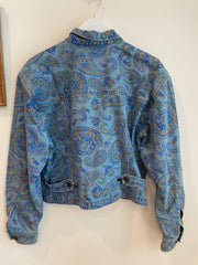 Paisley Denim Jacket, 1980's