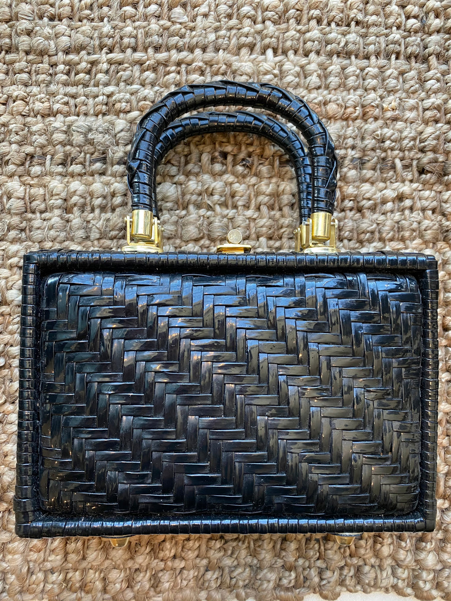 Black Wicker Bag