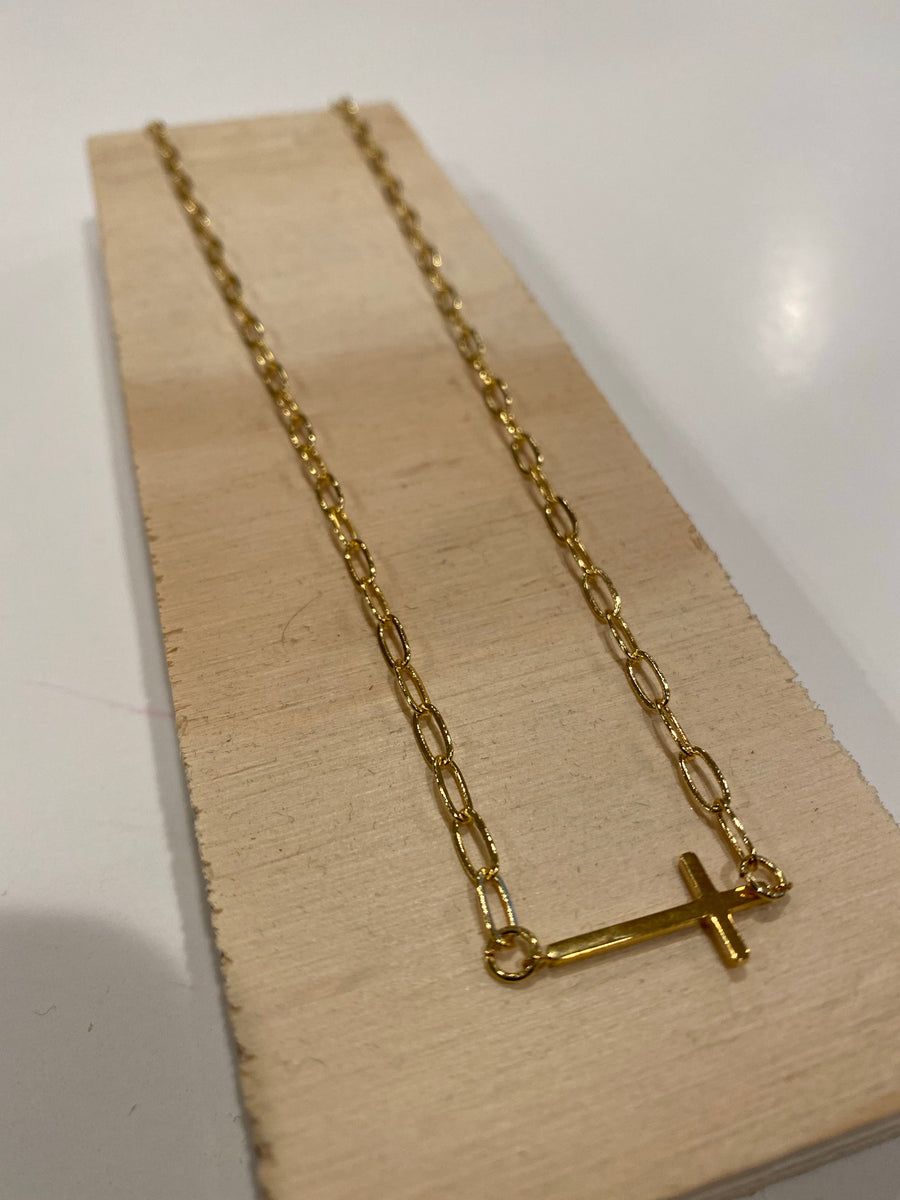 Golden Cross Choker