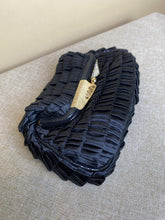 Load image into Gallery viewer, Fendi, Rhinestone Black Satin Clutch, 8