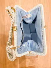 Load image into Gallery viewer, "It's in the Bag" Blue Woven Handbag