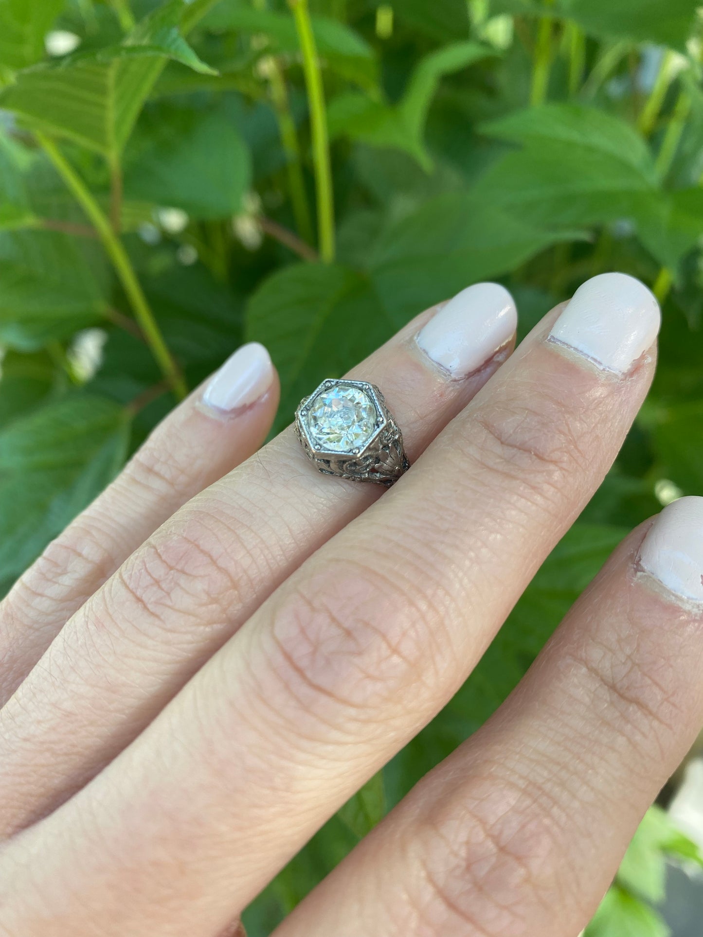 Edwardian Silver Pinky Ring