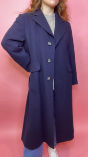 Marino Navy Coat, 1970's