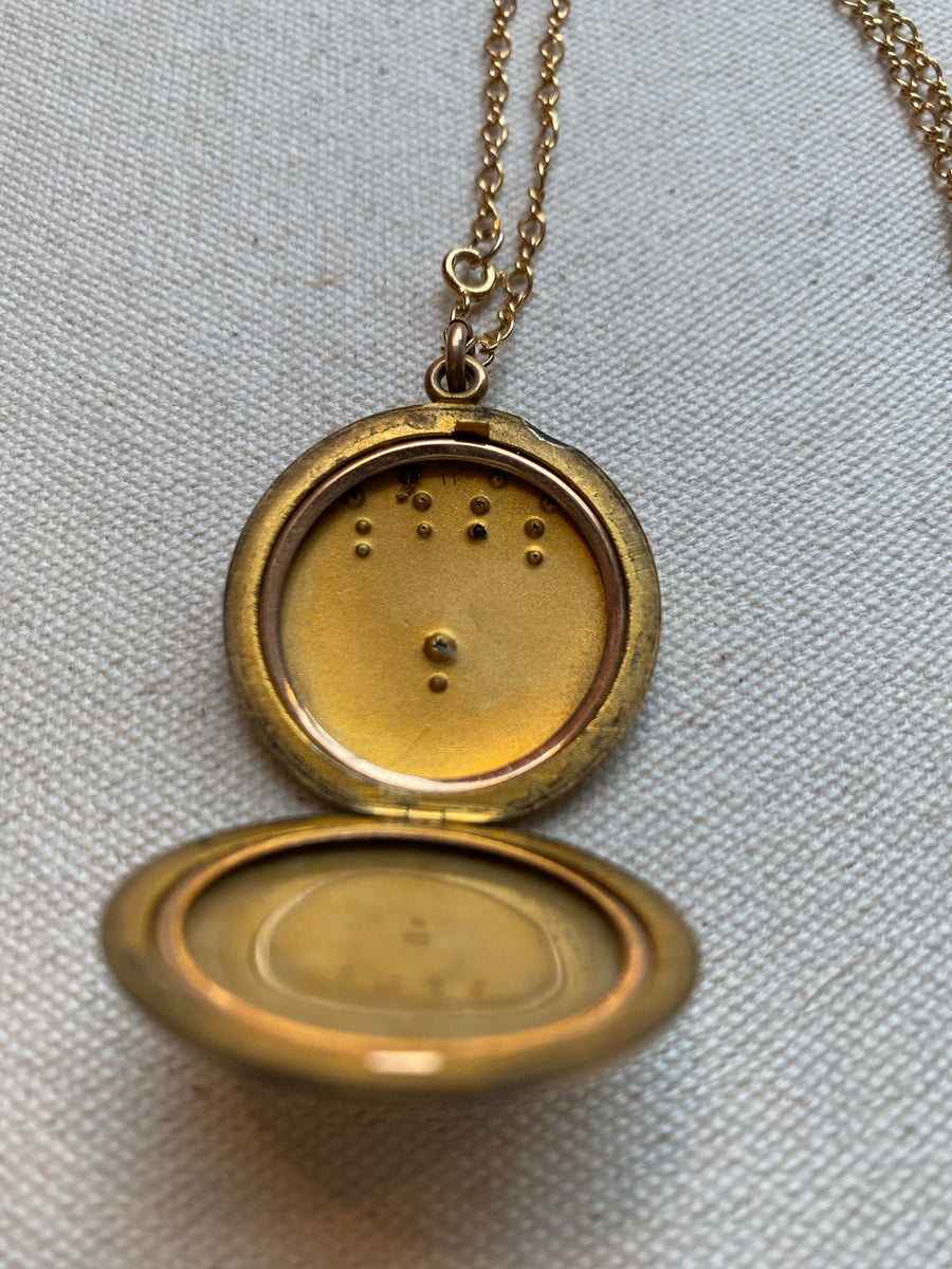 Vintage Initial Locket, 1920's