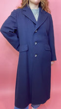 Load image into Gallery viewer, Marino Navy Coat, 1970's
